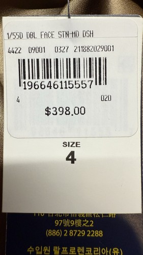 NWT $398 Polo Ralph Lauren Ruched Tie-Detail Double-Faced Gold Satin Skirt Sz 4 - Picture 13 of 15