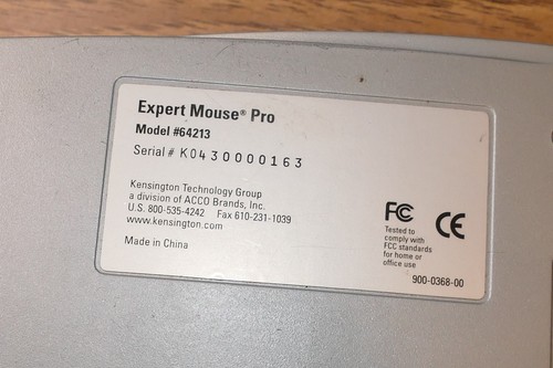 Kensington Expert Mouse Pro Trackball USB cablato modello 64213 - testato - funzionante - Foto 7 di 8