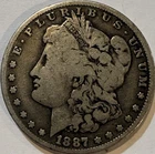 1887-O Morgan Silver Dollar $1 New Orleans Mint Original U.S. Coin