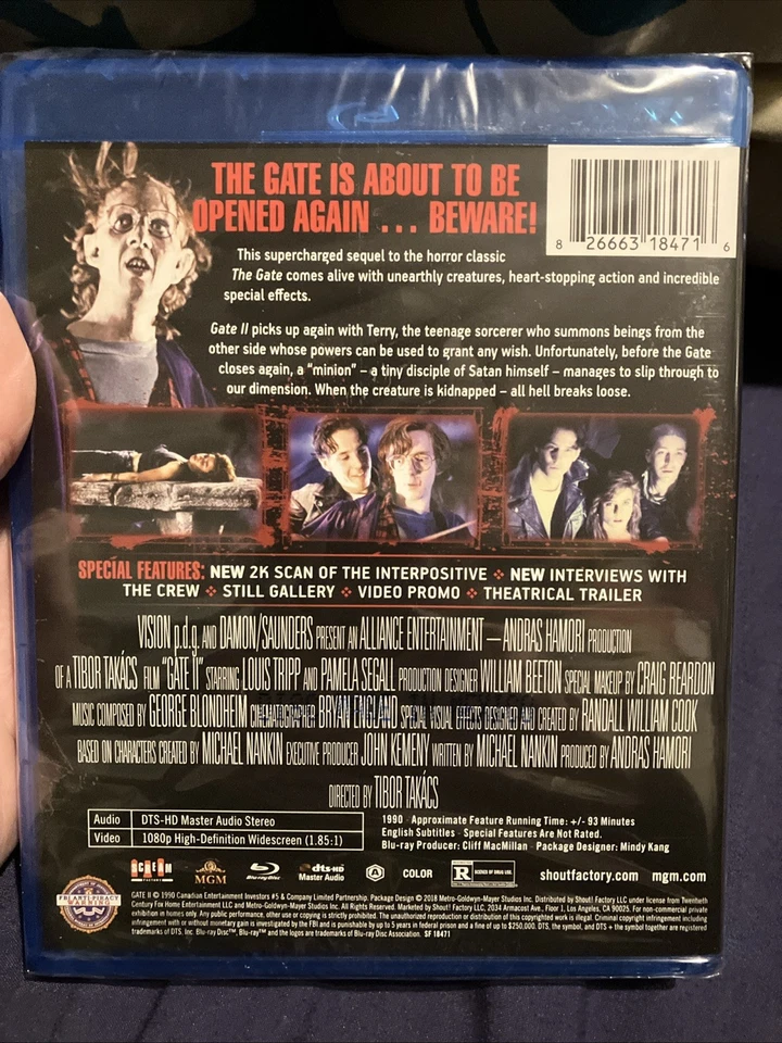 Gate II: Return to the Nighmare (2018, Blu-ray, Scream Factory) Region A NEW - Image 3 of 4