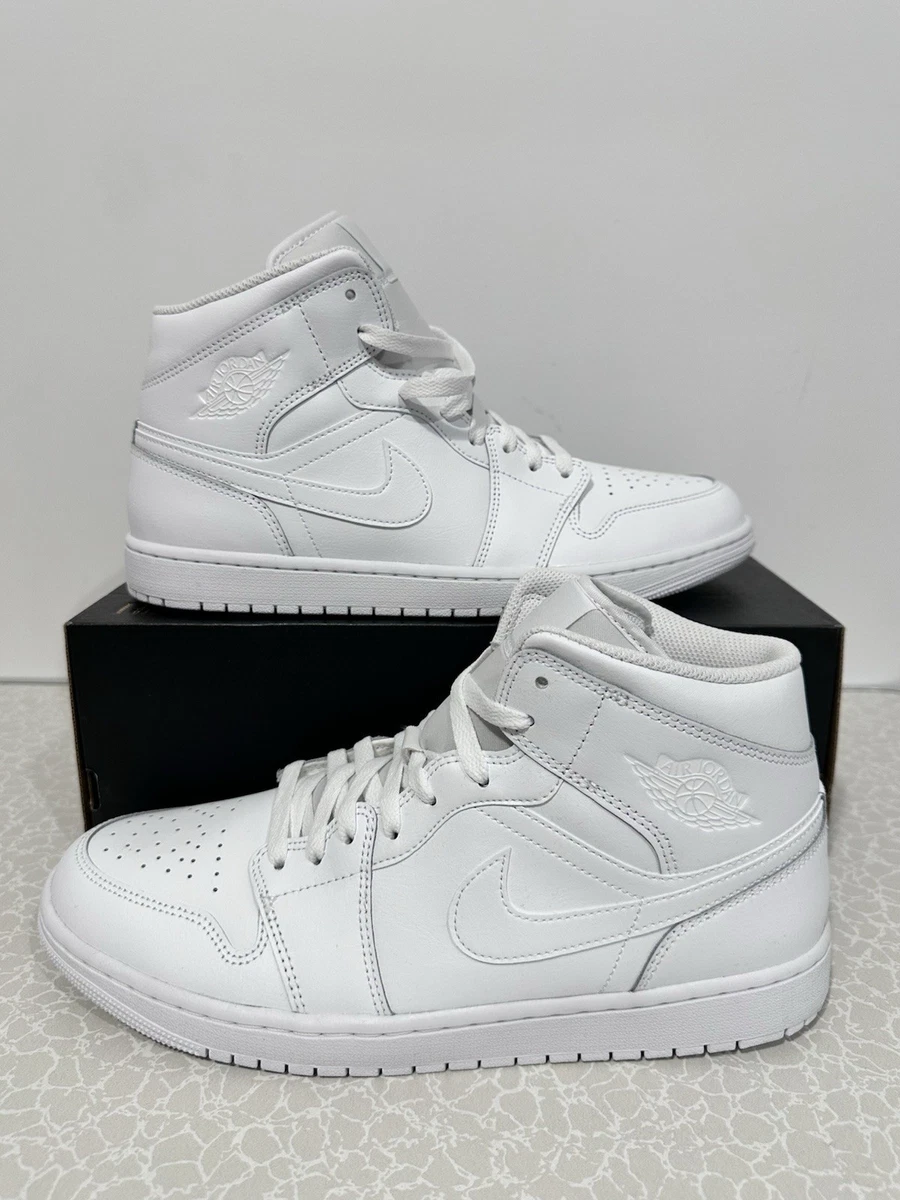Las mejores ofertas en Jordan 1 Mid Triple White | eBay