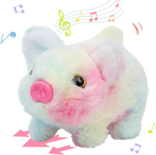 Walking Piggy Pet Interactive Crawling Piglet Electronic Plush Toy Pig Oink Twit