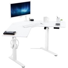 VIVO White Electric 47 x 47 Corner Standing D...