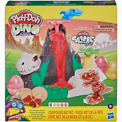 Play-Doh Dino Crew HydroGlitz Knete-Spielset Vulkan/Dino 227 g F15005L0