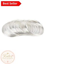 Durable Alloy Steel Jewelry Wire - 100 Loops for Necklaces and Bracelets