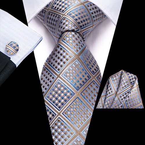 Classic Mens Tie Paisley Floral Striped Necktie Hankie Cufflinks Set Wedding USA - Picture 78 of 250
