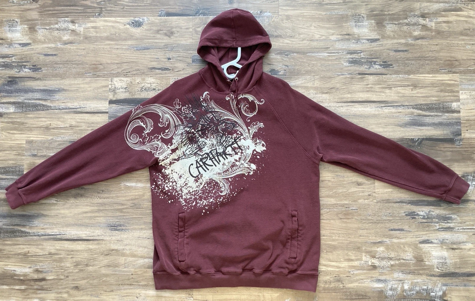 VTG Carhartt Long Sleeve Thermal Hoodie Men's XL Y2K Affliction Style K395 PRT
Opens in a new window