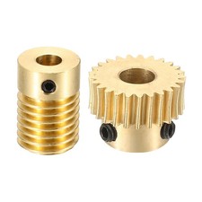 Worm Gear Set 0.5 Module 1:25 Reduction Rate(Gear-5mm Bore, Rod 5mm Bore)