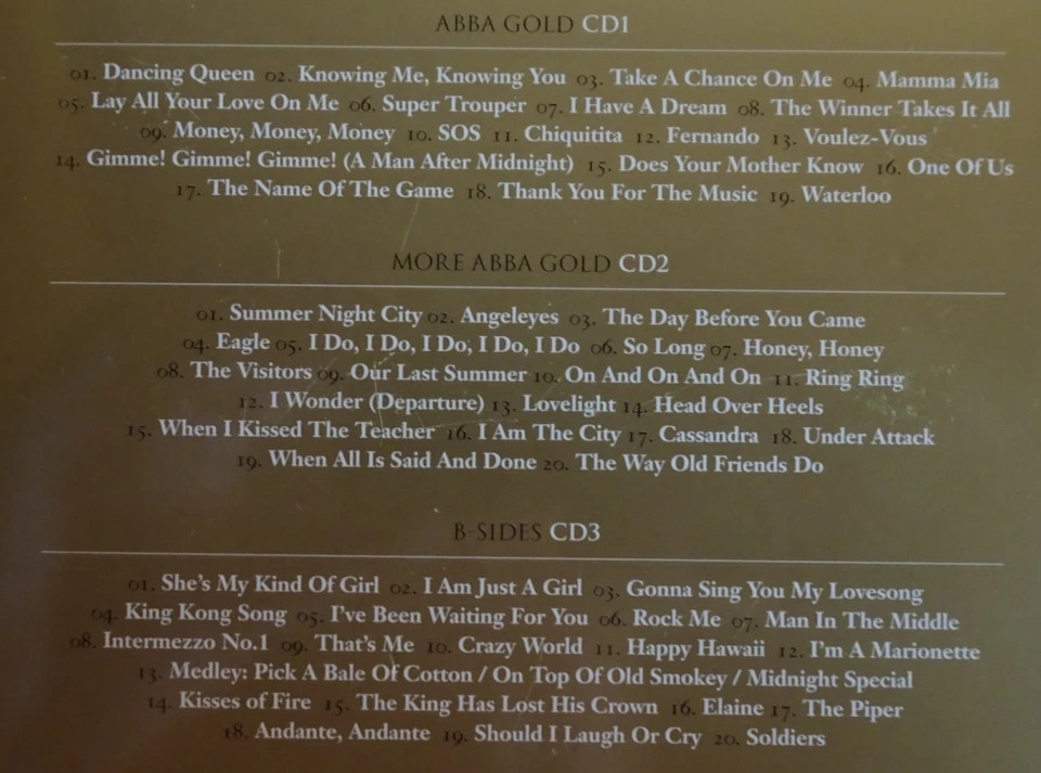 3 CD = ABBA = FOREVER GOLD / GREATEST HITS / BEST OF 3 CD´S MIT BOOKLET - Bild 3 von 3