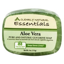 Aloe Vera Glycerin Soap - Pure Natural Moisturizing Bar, 4 oz