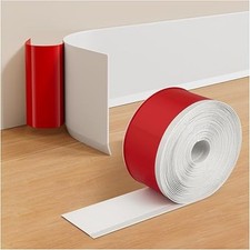 Flexible PVC Skirting Board Cover Self-Adhesive Floor Wall Joint Edging Trim UK