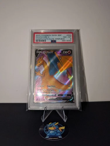 Charizard V SWSH050 Champions Path ETB Black Star Promo PSA 8 Pokemon TCG