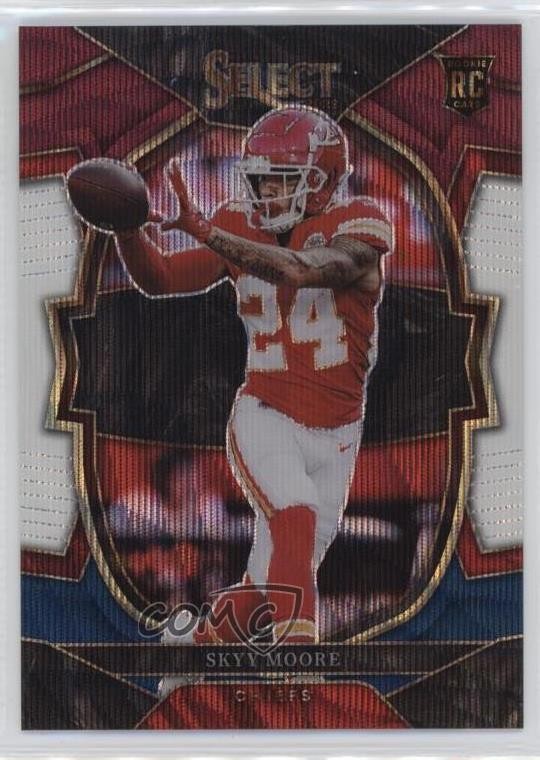 2022 Panini Select Concourse Tri-Color Prizm /249 Skyy Moore #21 Rookie RC 2l4