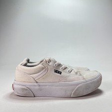 Vans Seldan Platform White Casual Shoes Retro Sneakers 721356 Youth Size 2