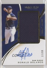 2020 Panini Immaculate Debut Jumbo Relics 17/99 Ronald Bolanos #DJA-RB Auto 0c6