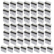 50 EBC Battery White AA AAA CR123A Plastic Battery Holder Storage Cases