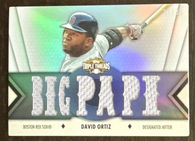 David ORTIZ 2012 Topps Triple Threads G/U'd Relic #TTR-140 17/36 Red Sox HOFer