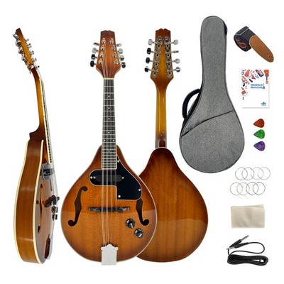 Mandolin Musical Instrument A Style Acoustic Mandolin Kit 8 String for Beginners