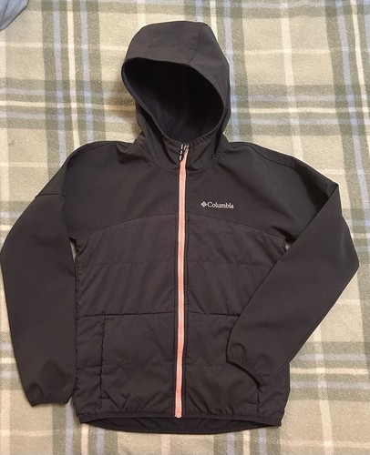 Columbia Take a Hike Soft-Shell Jacket Girls M 10/12 Black Wind proof Stretch