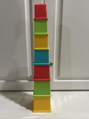 Vintage Playskool Alphabet Stacking Nesting Blocks 7 Educational Toys