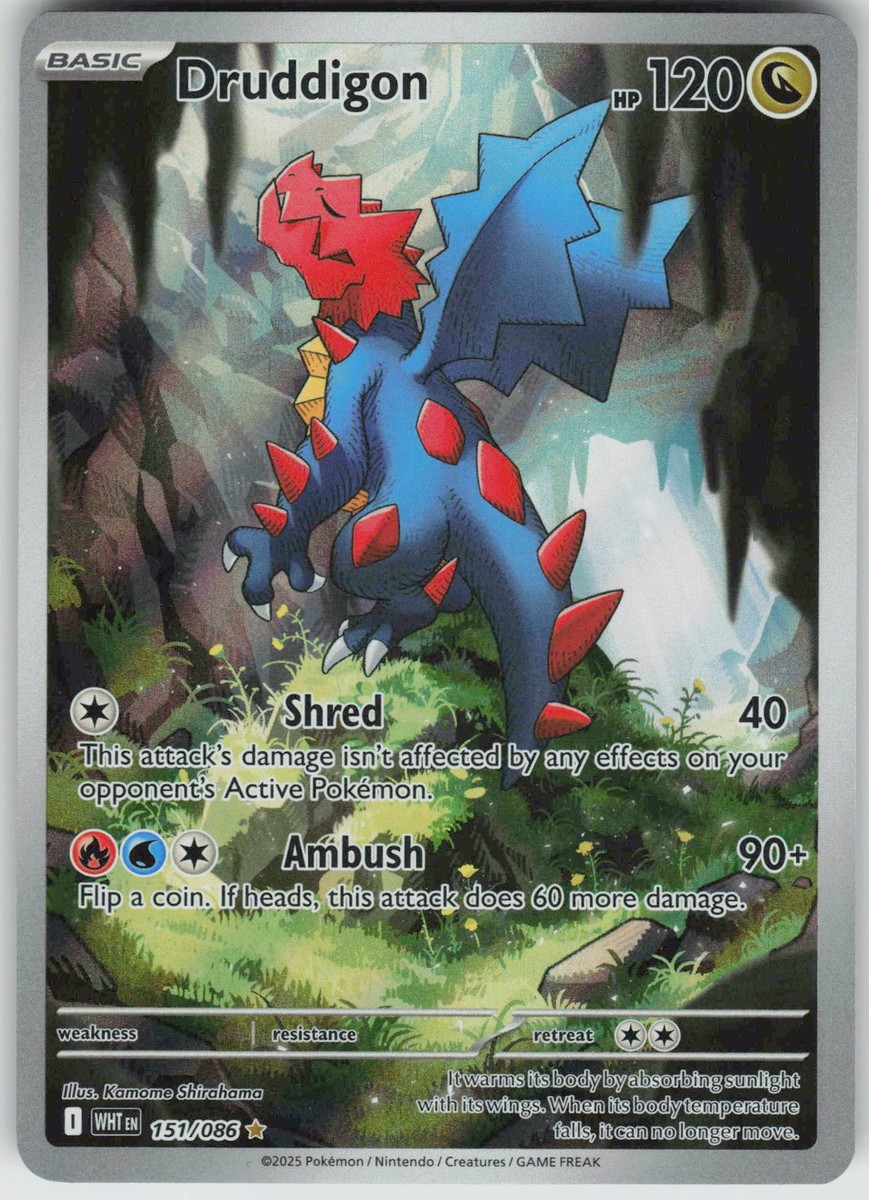 pokemon card druddigon TG09/30 Dragon Fire Pokemon TCG - SM10b -