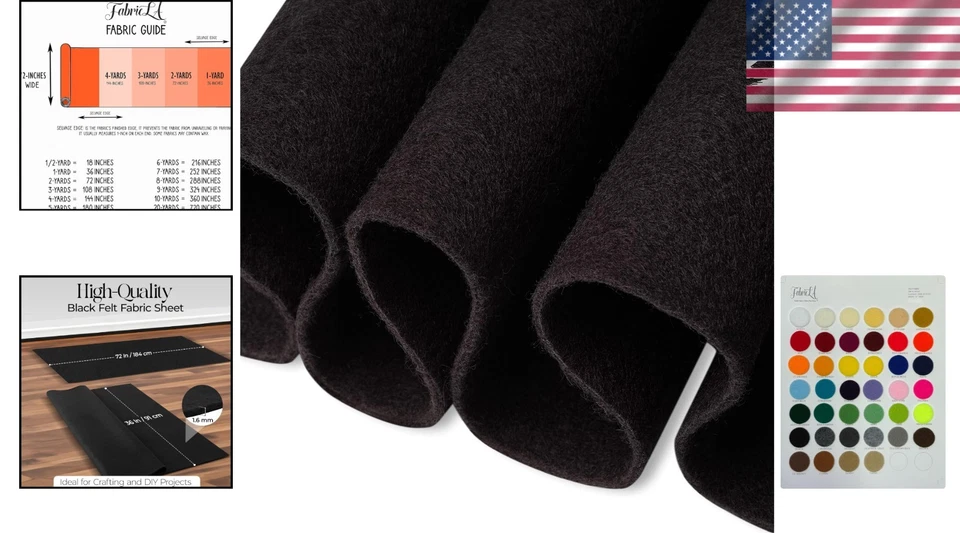 Soft Acrylic Felt by The Yard | 72" Wide | Crafts & Sewing - Image 2 of 4