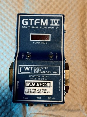 COMPUTER WELD TECHNOLOGY A3A0179 GTFM IV GAS TURBINE FLOW MONITOR - USED