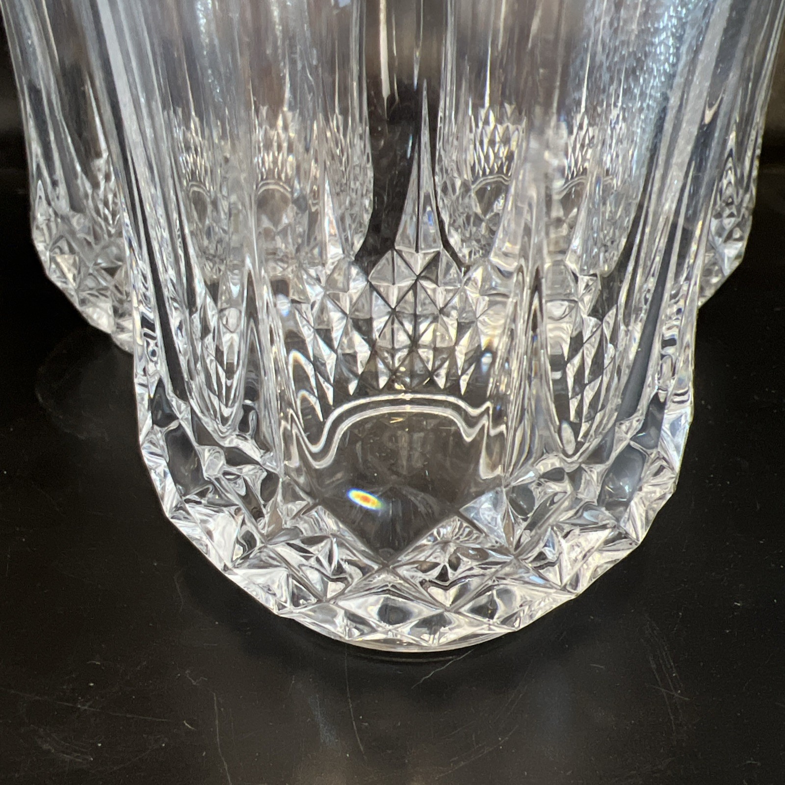 Set Of 3 Cristal D'Arques-Durand Longchamp Clear Double Old Fashion Glasses
