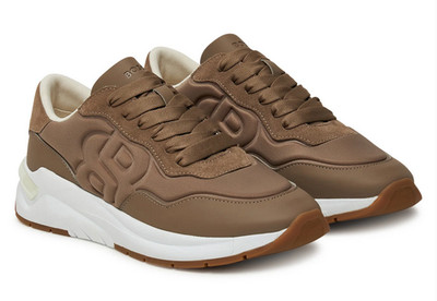 HUGO BOSS WOMENS SNEAKER BROWN SKYLAR RUNN LYSD 50547983247