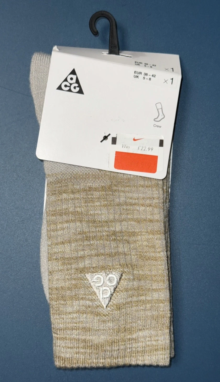 Nike Adult Unisex ACG Everyday Cushioned Crew Socks Medium (UK 5-8) FB3341 297