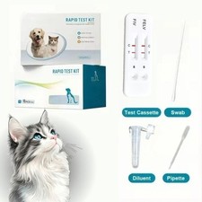 Feline 10 x Double Snap Test FELV/FIV Leukemia and Immunodeficiency Virus 