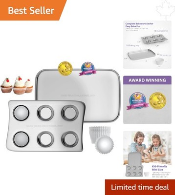 Aluminum Kids Baking Pan Set for Easy Bake Oven | Safe & Easy to Clean
