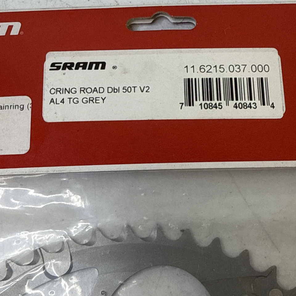 SRAM Force 50T 110mm Chainring Road Dbl V2 AL4 TG Grey NEW - Image 4 of 4