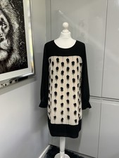 Principles Dress Size 14 Lightweight Black Ivory Party Evening Night Out Lined