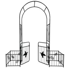 Metal Garden Arch Garden Arbor Trellis Climbing Plants Support Arch Outdoor Arch