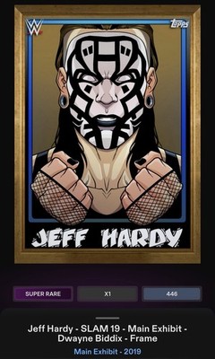 Topps Slam Digital Jeff Hardy Main Exhibit 2019 Super Rare
