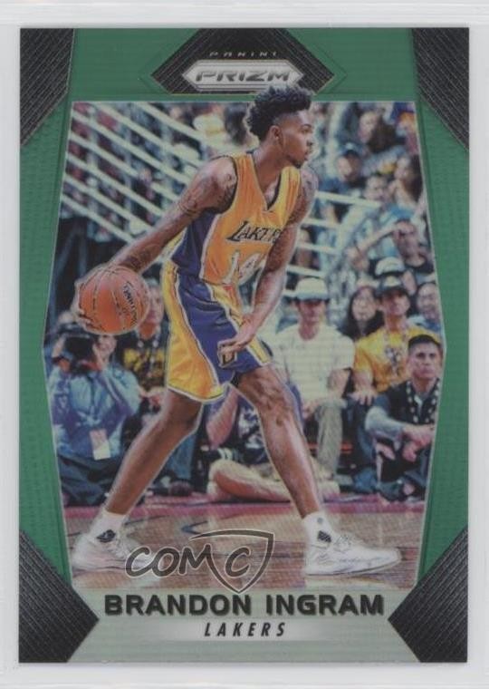 2017-18 Panini Prizm Green Prizm Brandon Ingram #284 8d4