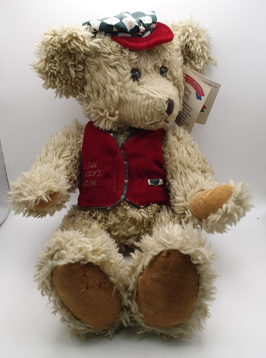 Special Collectors Edition Biking Teddy Bear on Tricycle With Tags