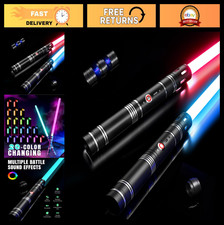 Lightsaber Toy Dueling 20 Colors 4 Modes Sound Type-C Rechargeable 2-in-1