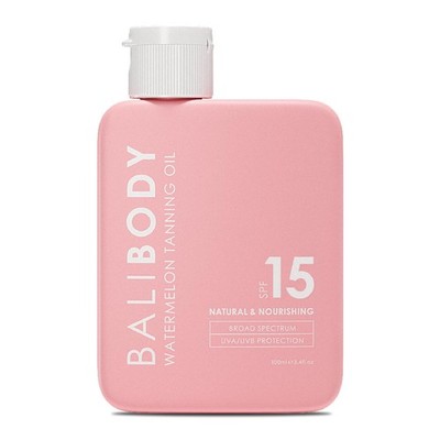 Watermelon Tanning Oil SPF 15 | Melanin Stimulator for Sun Protection | Infus...