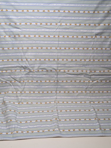 Vintage Carter's Green Teddy Bear Joy is a Full Tummy Baby Blanket Reversible - Picture 8 of 10