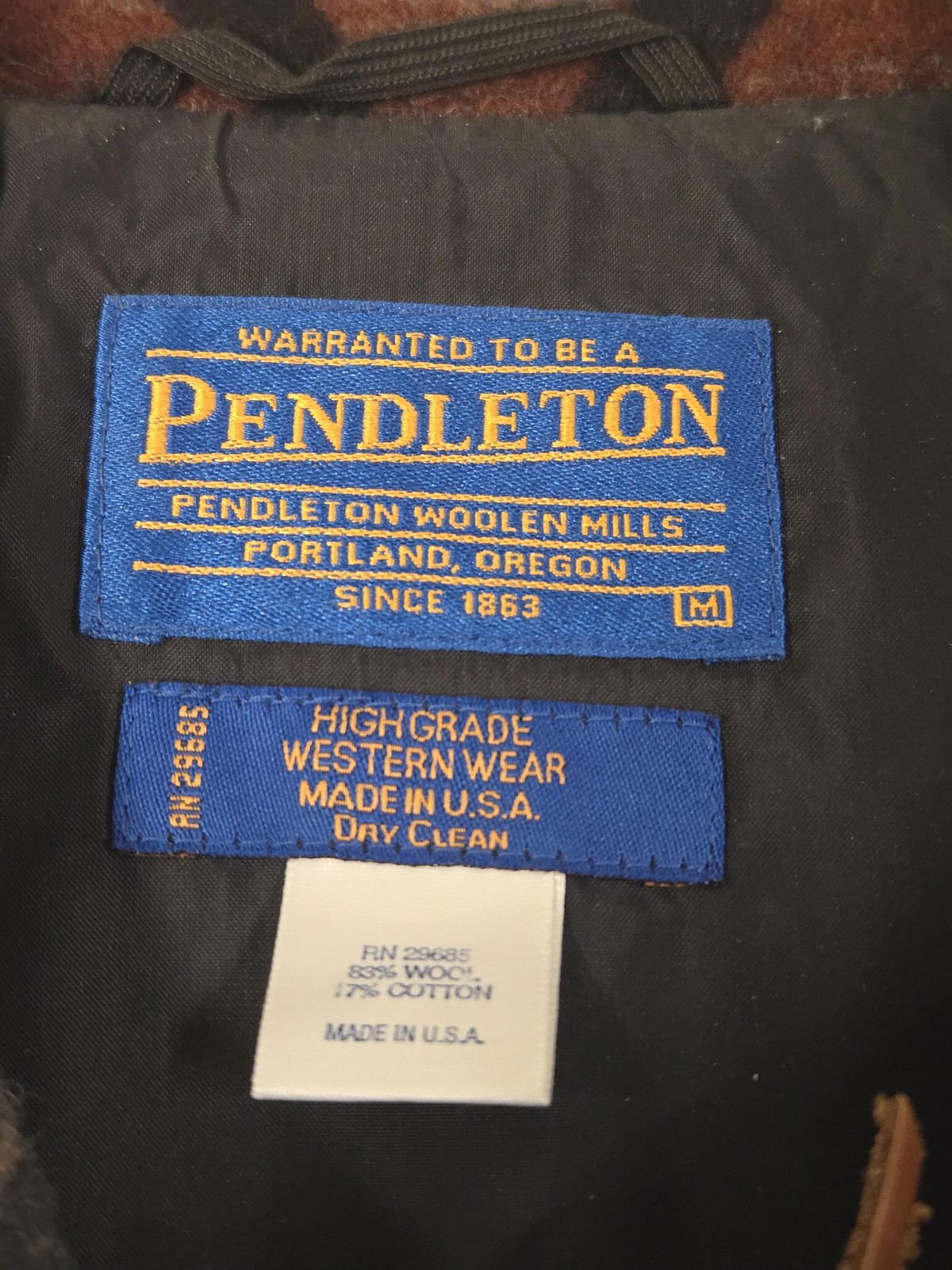 Vintage Pendleton Jacket Mens Medium Wool Western… - image 5