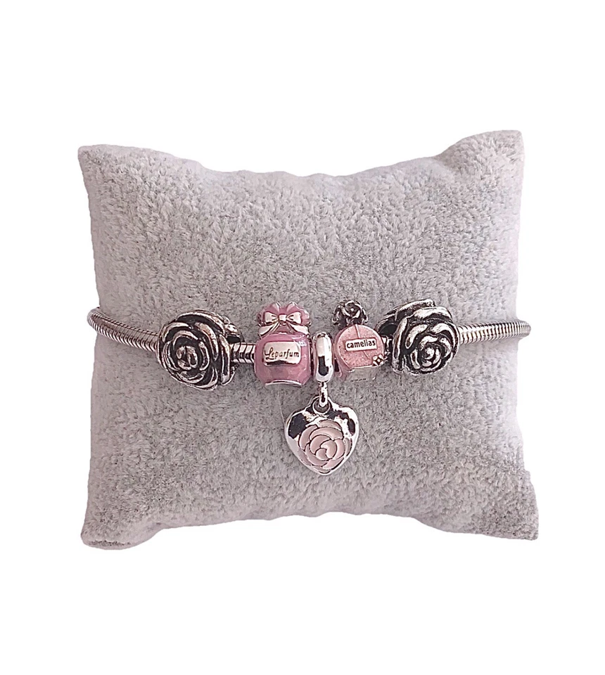 Charm Armband 316L Edelstahl 2 Anhänger „Perfume“ S925 + Accessoires neu 🎀 - Bild 2 von 4