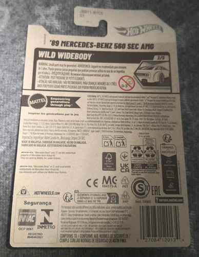 2025 Hot Wheels Mainline - '89 MERCEDES-BENZ 560 SEC AMG Pearl #186/250 | NEW! - Picture 11 of 11