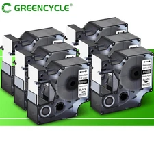 Compatible 18489 Label Tape Flexible Nylon 3/4" for Dymo Rhino 5200 4200 6Packs