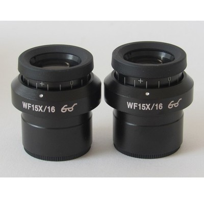 WF15X High Eyepoint Flat Field Widefield Eyepiece FN16mm Adjustable Diopter 30mm