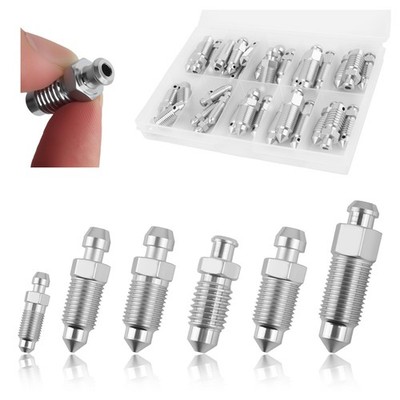 VKQTS 36PCS Brake Bleeder Screw,Brake 1.38*0.45*0.45 inch, No Cap
