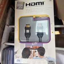 Monster HDMI Cable 6 ft HD Gray Just hook it up 1080p Full HD - New in Box