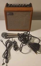 Coolmusic Professional Karaoke Machine Guitar Amplifier with 1 Microphone, Po...