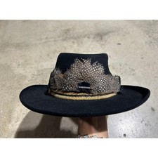 The Gun Club Stetson Hat - Black Size 7 1/4